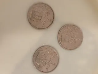 3 Monedas 5 Pesetas Caudillo