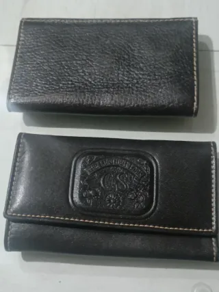 Cartera Llavero Vintage Cuero.Precio de las 2