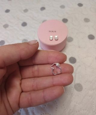 Pendientes Tous Perla Plata
