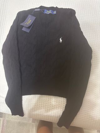 Jersey Polo Ralph Lauren Mujer Negro