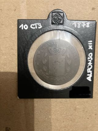 Moneda 10 cts Alfonso XII 1878