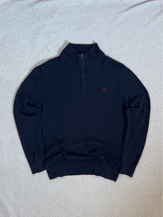 Jersey Vintage Timberland Cuello Alto Azul