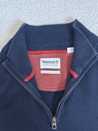Jersey Vintage Timberland Cuello Alto Azul
