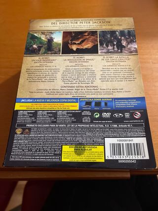 El Hobbit Edición Extendida Blu-ray