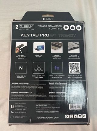Funda Teclado Bluetooth Tablet 10-11