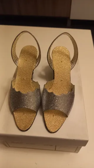 Zapatos ELDA ARTESANA Decoración Azul/Plata