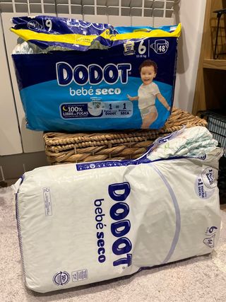 Pañales Dodot Bebé Seco Talla 6 (93 uds)