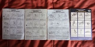 5 Samurai foglietti action figure GIG non ottime