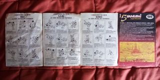 5 Samurai foglietti action figure GIG non ottime