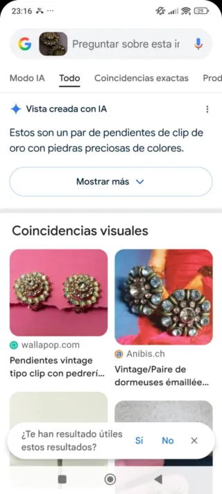 Pendientes clip oro piedras preciosas