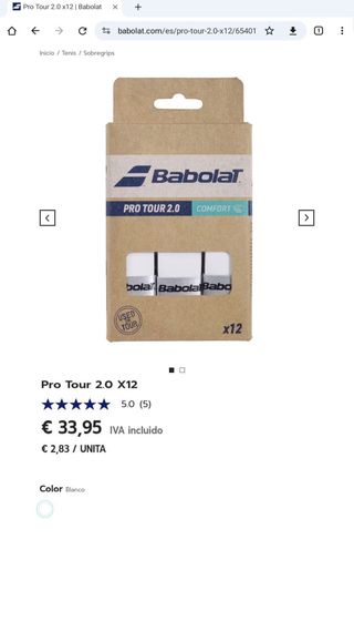 Babolat Pro Tour 2.0 Comfort x12 Overgrips NUEVOS