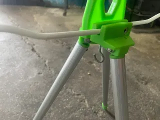 Tripode pesca alluminio portacanne
