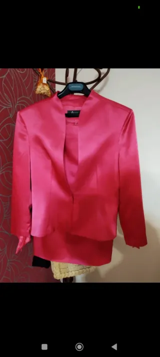 Traje fucsia chaqueta y falda - Antonio Sánchez