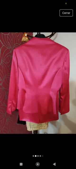Traje fucsia chaqueta y falda - Antonio Sánchez