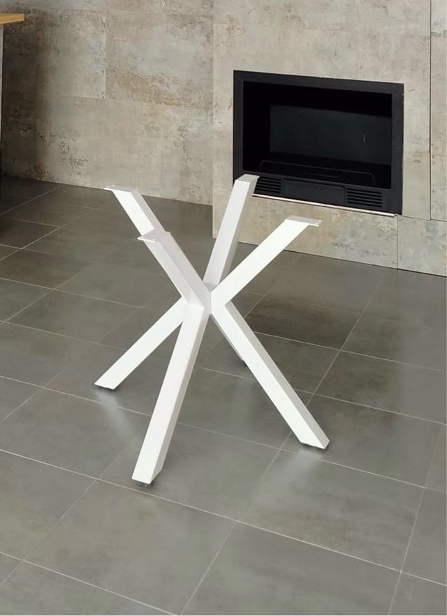 Estructura para mesa de comedor blanca