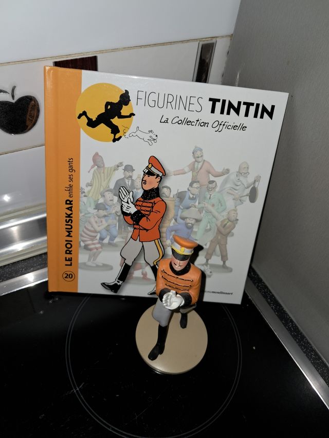 Figura Tintín Rey Muskar Colección Oficial