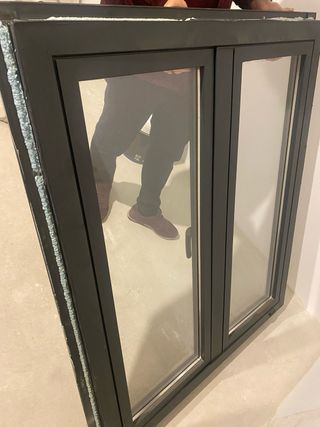 Ventana aluminio negro Climalit