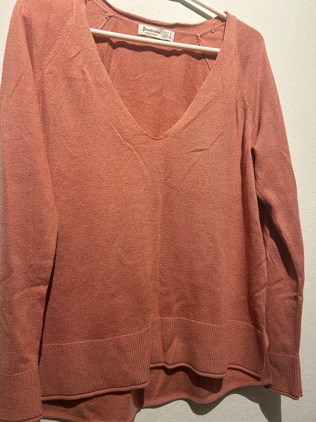 Blusa Stradivarius manga larga rosa coral Talla S