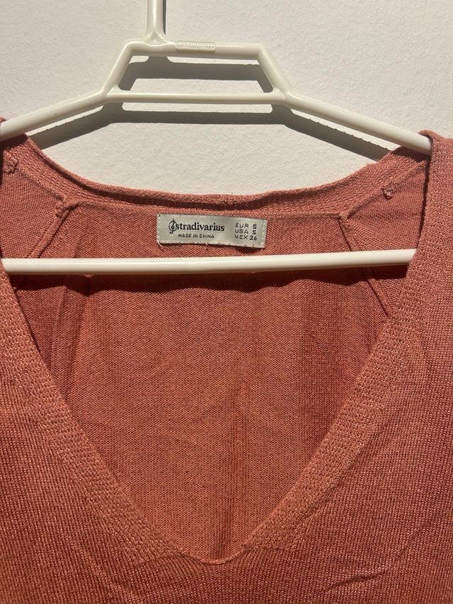 Blusa Stradivarius manga larga rosa coral Talla S
