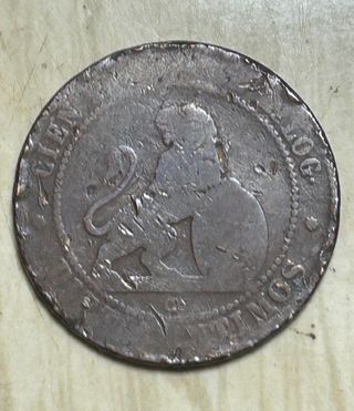 10 céntimos 1870 moneda antigua