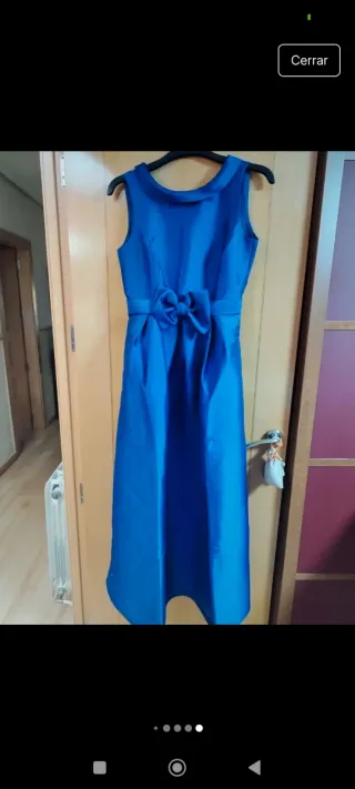Vestido azul largo para ocasiones especiales