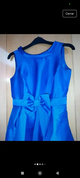 Vestido azul largo para ocasiones especiales