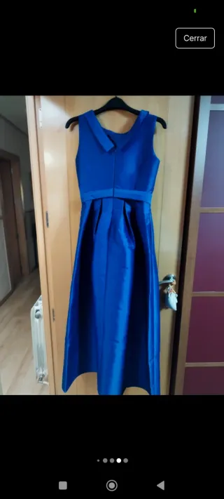 Vestido azul largo para ocasiones especiales