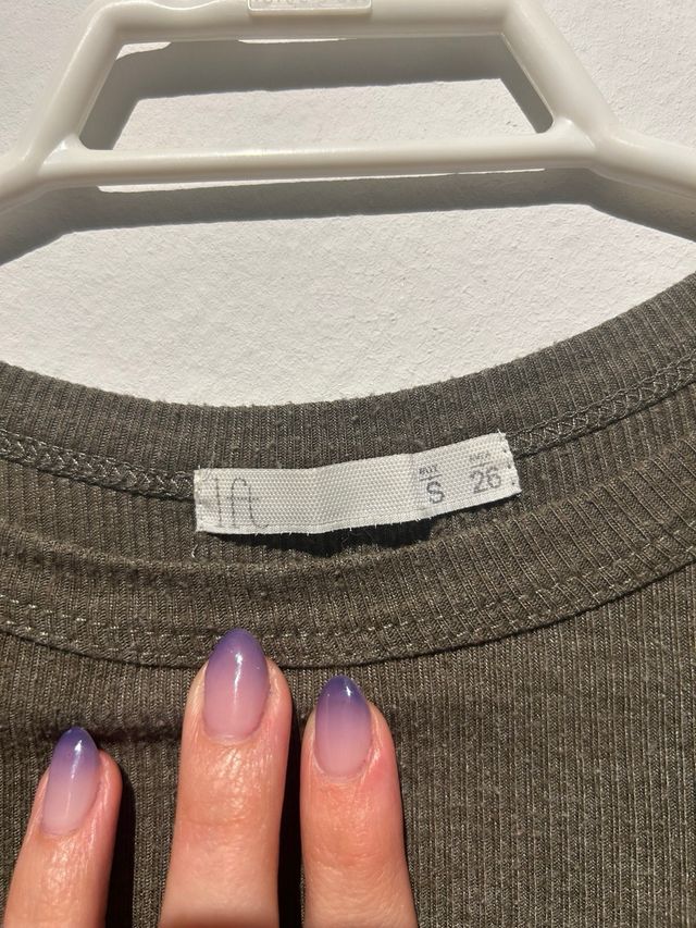 Camiseta Lefties manga 3/4 caqui