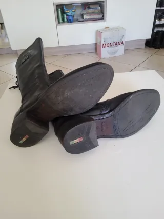 Stivali Nero Giardini vera pelle n.36