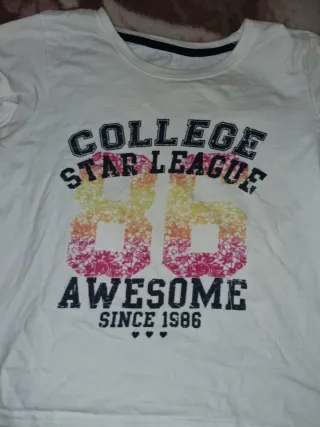 Camiseta College Star League Niña