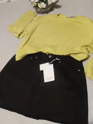 Falda corta negra Green Coast