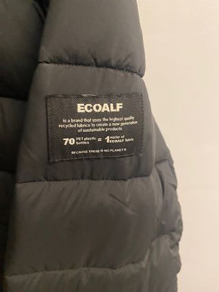Plumas Ecoalf Negro Talla L Nuevo