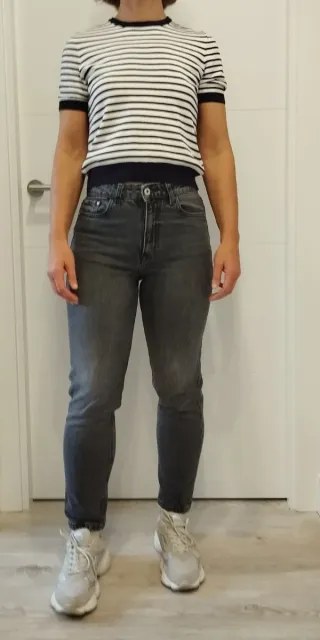 Pantalón vaquero Zara gris T36