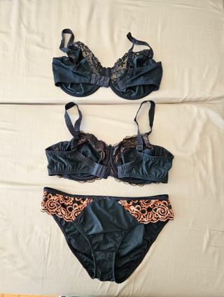 Conjunto lencería mujer braga y sujetador 44/46