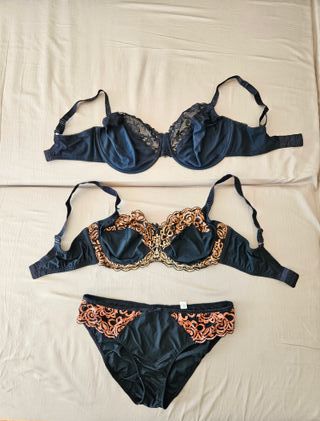 Conjunto lencería mujer braga y sujetador 44/46