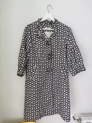 Abrigo mujer entretiempo estampado floral