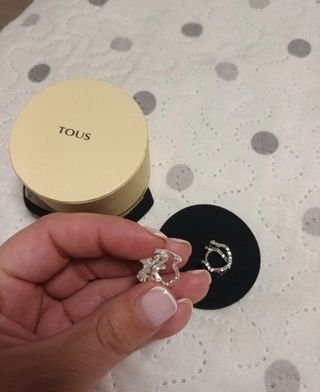 Pendientes Aro Tous Oso Plata