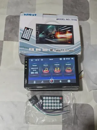 Pantalla Coche 7" 1 Din con Carplay y Android Auto