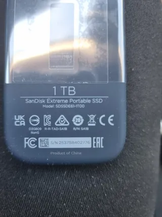 SanDisk Extreme SSD Externo 1TB