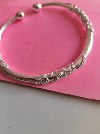 Pulsera esclava plata 925 abierta