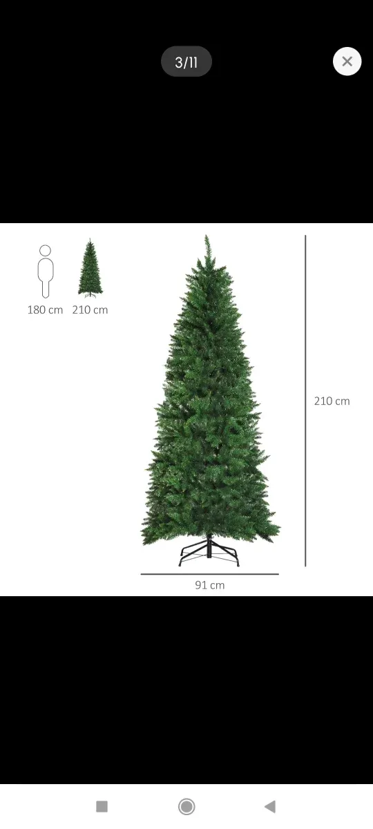Árbol Navidad Artificial 210cm