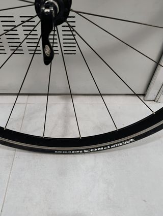 Rueda delantera carretera con neumático Michelin