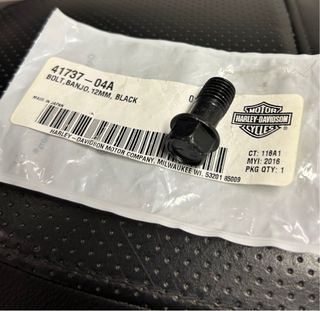 Harley Davidson 41737-04A Tornillo Banjo Negro