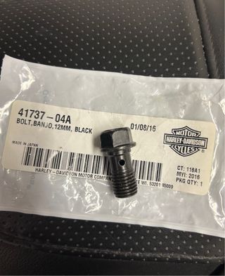 Harley Davidson 41737-04A Tornillo Banjo Negro