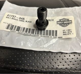 Harley Davidson 41737-04A Tornillo Banjo Negro