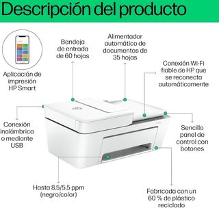 Impresora HP DeskJet 4222e Multifunción Wi-Fi