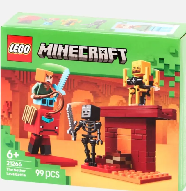 LEGO Minecraft 21266 The Nether Lava Battle