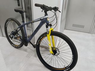 Bicicleta Montaña Hiland Azul y Amarilla