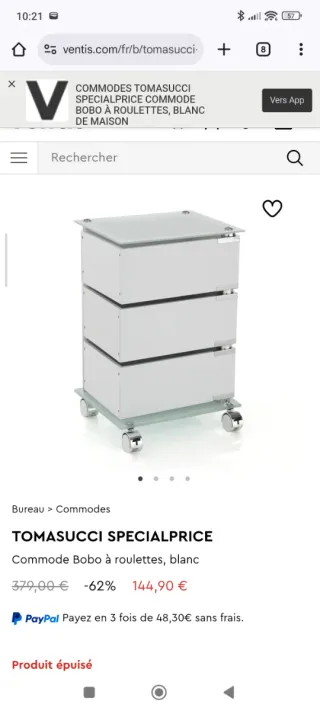 Mesa auxiliar cristal y metal con ruedas