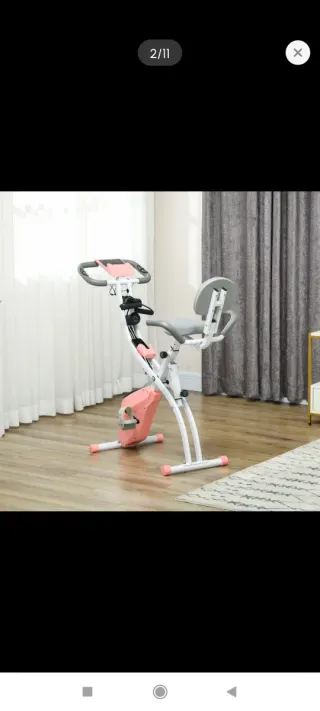Bicicleta Estática Plegable Ajustable